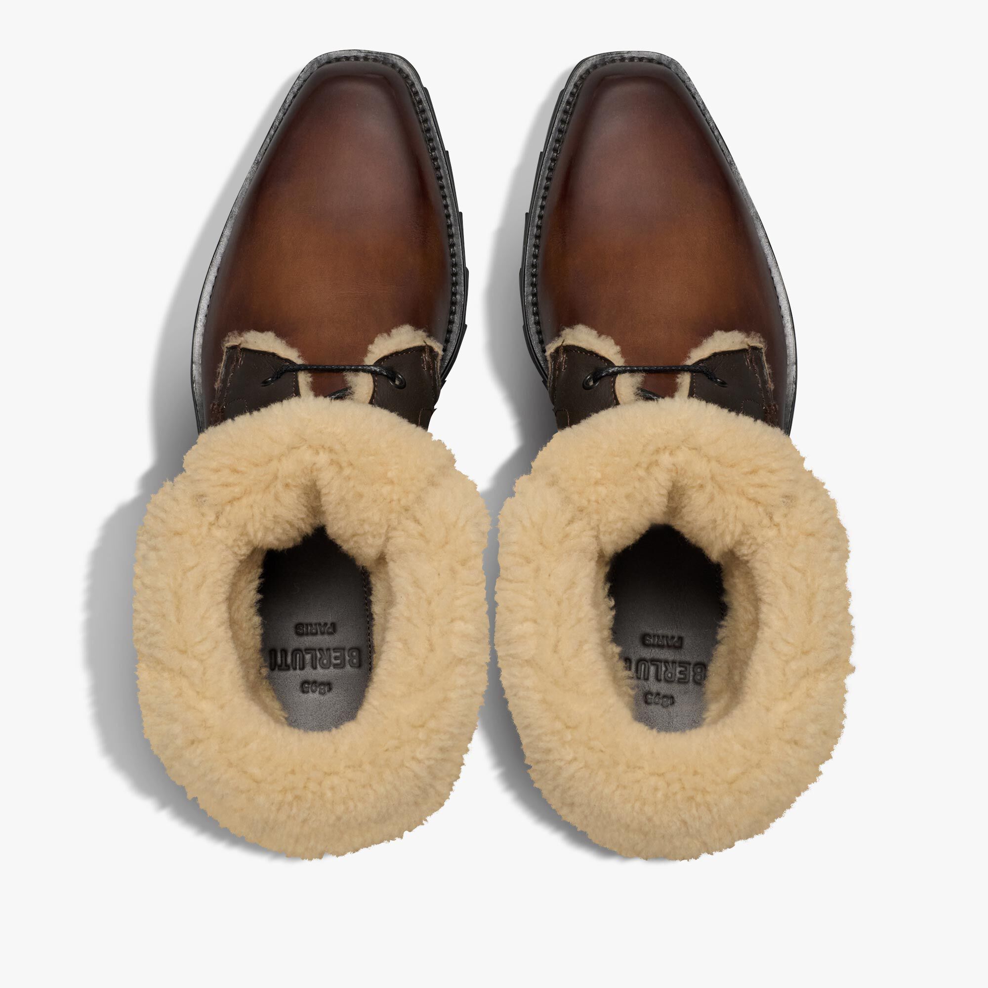 Ultima Shearling and Leather Boot Berluti GB