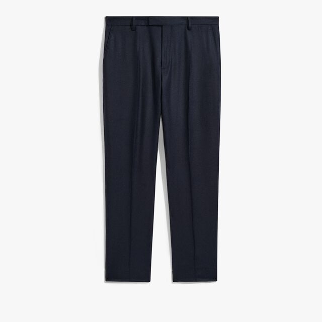 Pantalon En Cachemire Stretch, COLD NIGHT BLUE, hi-res 1