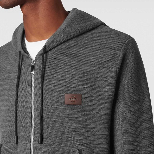 Shadow Zip-up Hoodie, MIDNIGHT GREY, hi-res 5