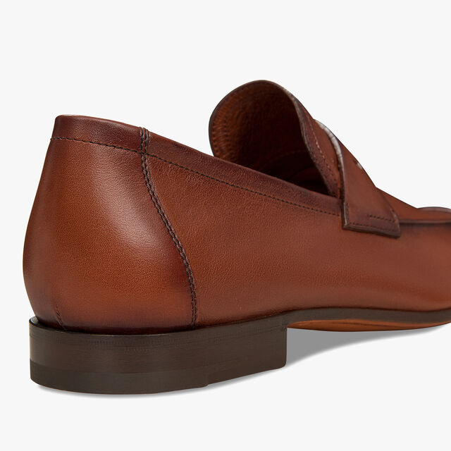 Lorenzo Kangaroo Leather Loafer, TABACCO, hi-res 5