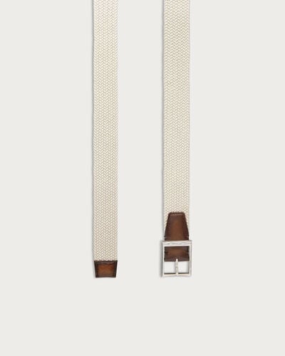 经典Tress&eacute;e腰带, Off White, hi-res