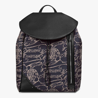 Nomad Scritto Arabesque Canvas Backpack, NAVY, hi-res