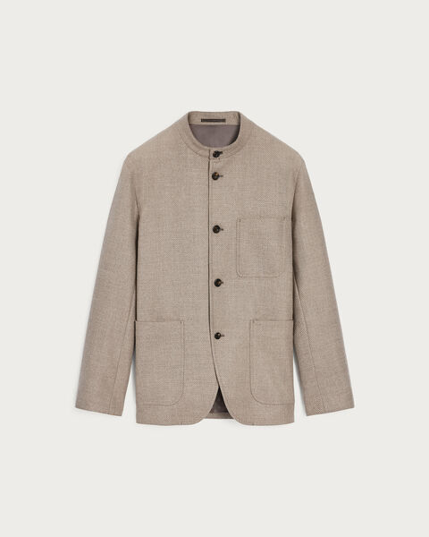 ライト ストレッチ ウール フォレスティエール ジャケット, Warm Beige, hi-res