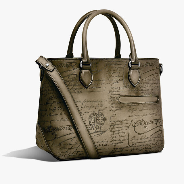 Toujours Xs Scritto Leather Tote Bag, SANDSTORM, hi-res 2