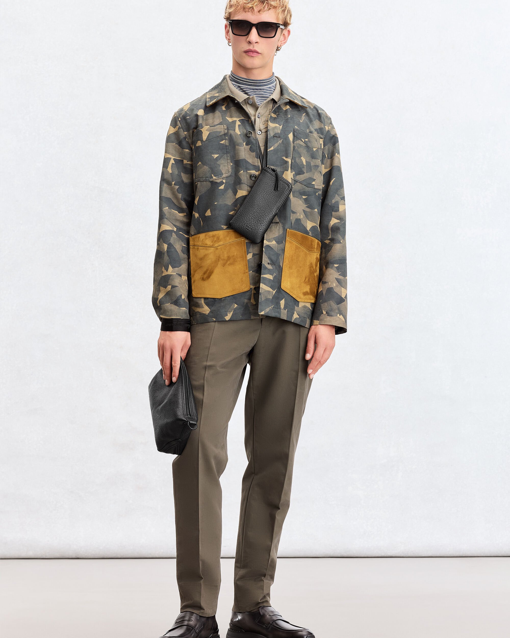 Toujours Soft Zipped Pouch, Deep Black, hi-res