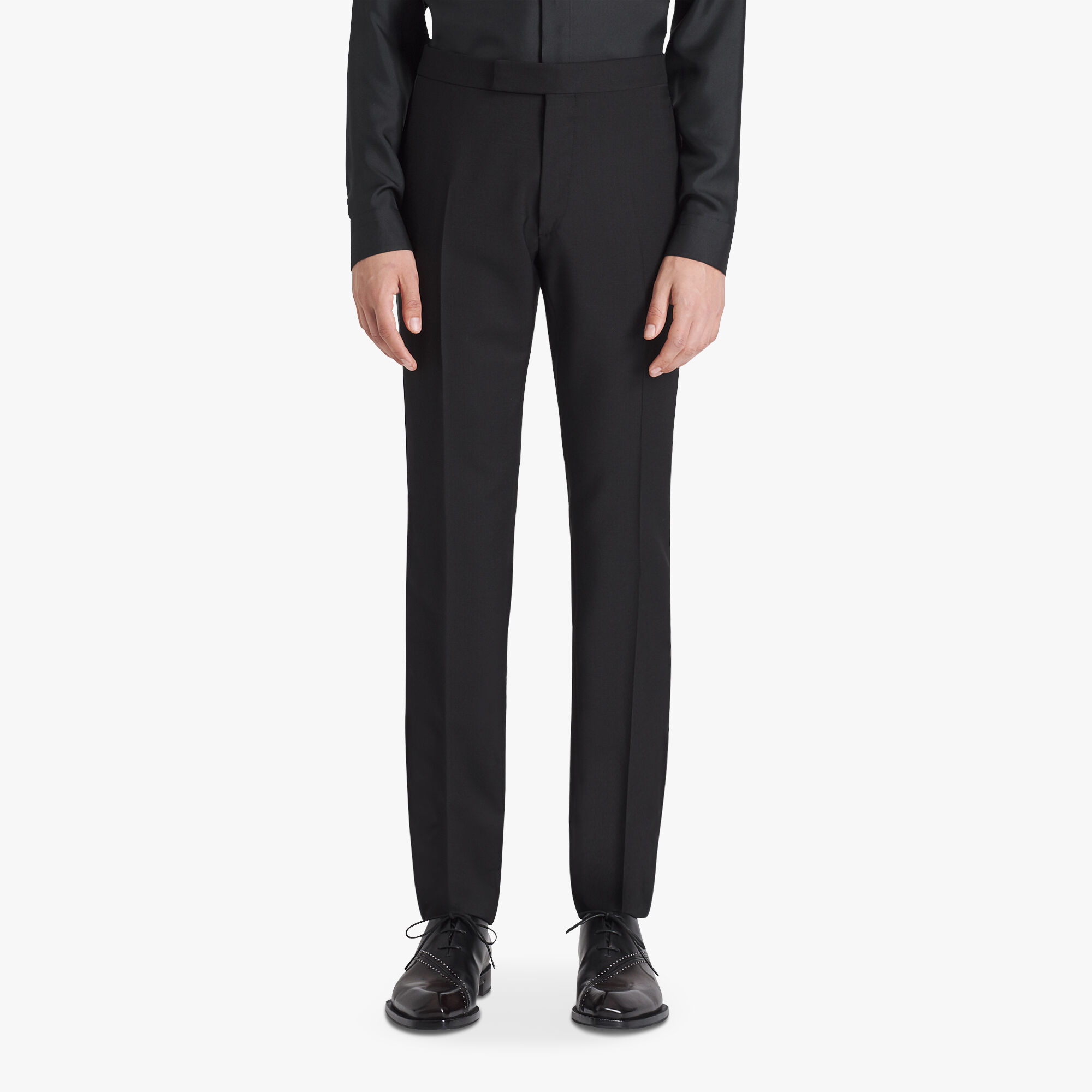 black evening trousers next