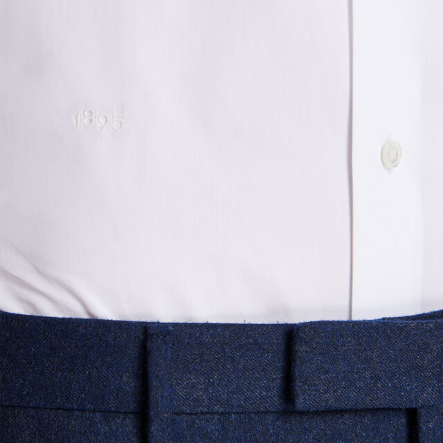 Cotton Poplin Alessandro Shirt, PAPER WHITE, hi-res 6