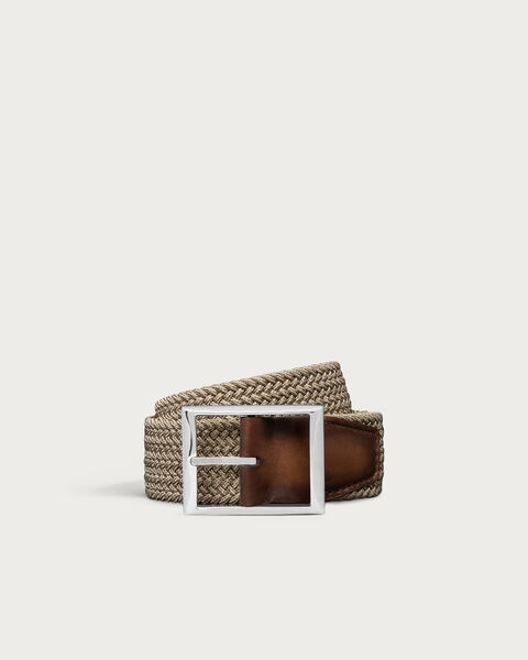 Ceinture Classic Tress&eacute;e, Sand, hi-res