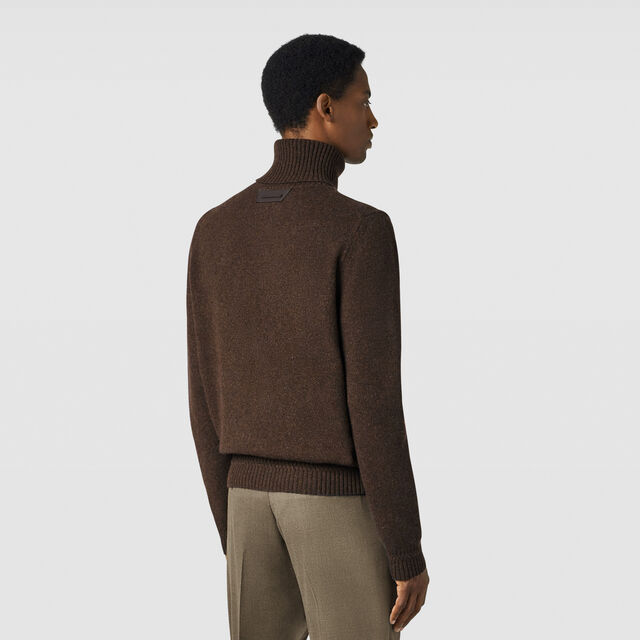 Classic Cashmere Turtleneck, EARTH BROWN, hi-res 3