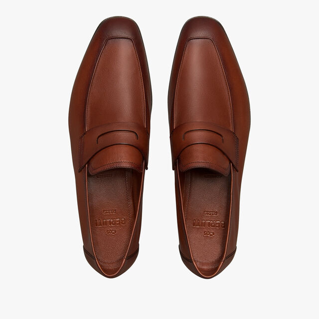 Lorenzo Kangaroo Leather Loafer, TABACCO, hi-res 3