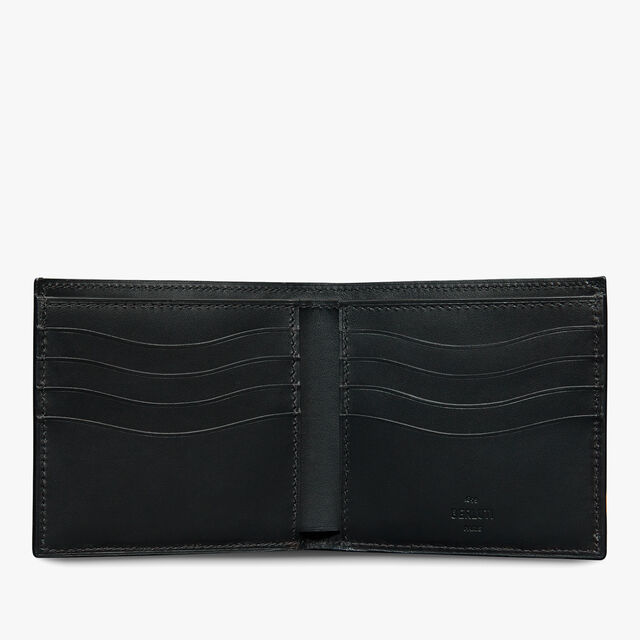 Makore Scritto Leather Wallet, ELEPHANT GREY, hi-res 3
