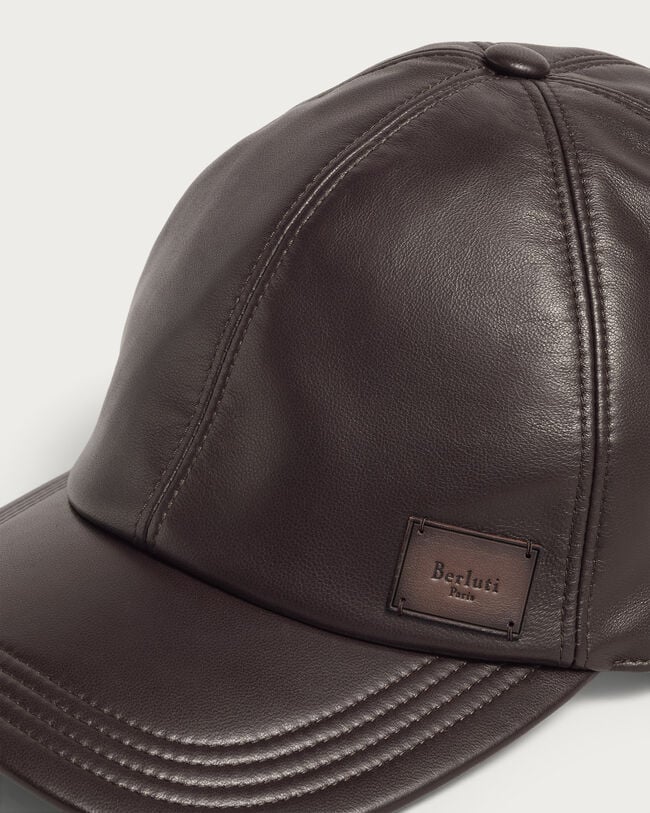 Ultralight Fly Leather Baseball Cap with Leather Detail, Brown Taupe, hi-res