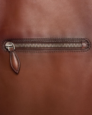 Leather Patina Un Jour Blouson, Cacao Intenso, hi-res