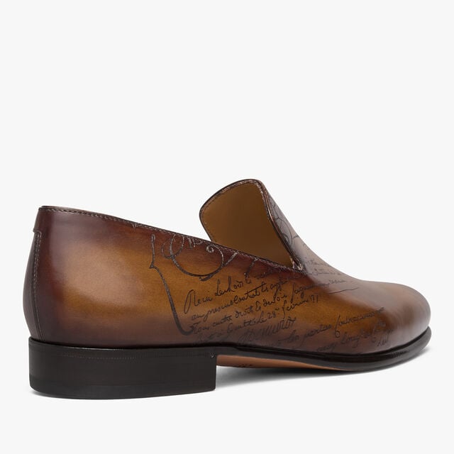 Cursive Galet Scritto Leather Loafer, TOBACCO BIS, hi-res 5