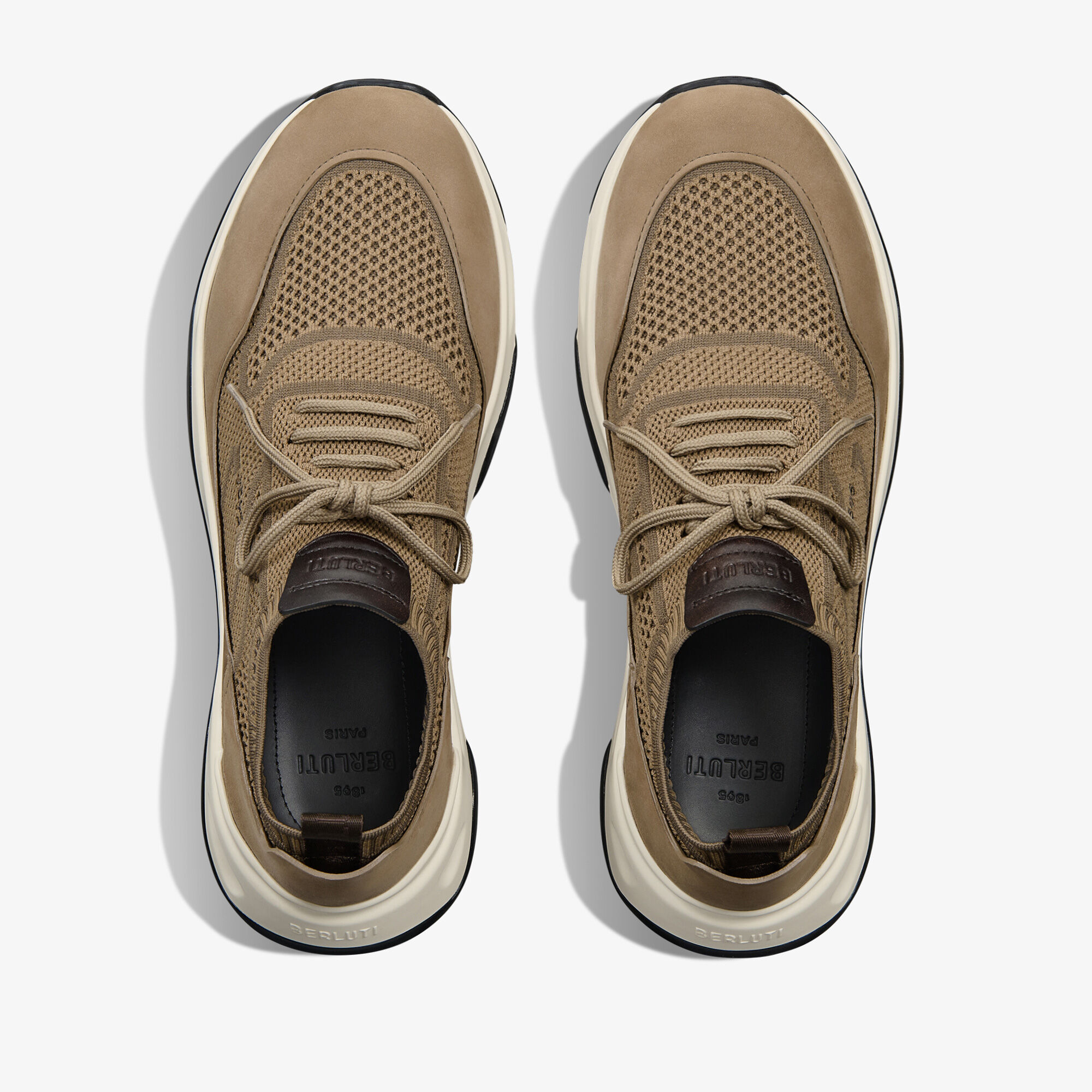 Shadow Knit, Nubuck Calf And Lagoon Calf Sneaker | Berluti US