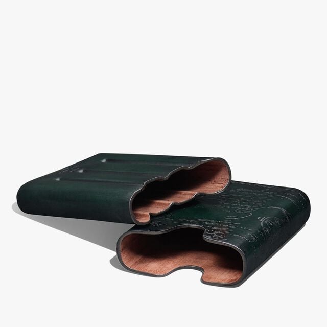 Scritto Leather Four-Cigar Case, OPUNTIA, hi-res 4