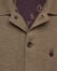 Knitted Overshirt with Leather Details, Bronze Melange, Image 4