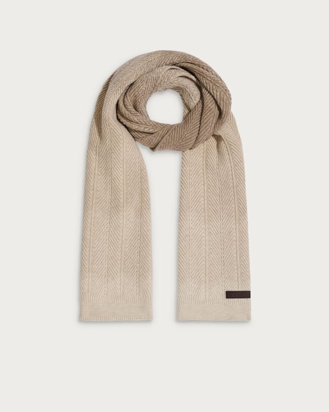 グラデーション カシミア スカーフ, Warm Beige, hi-res