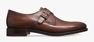 Classic Roccia Calf Leather Buckle Shoe, MATTONE, hi-res