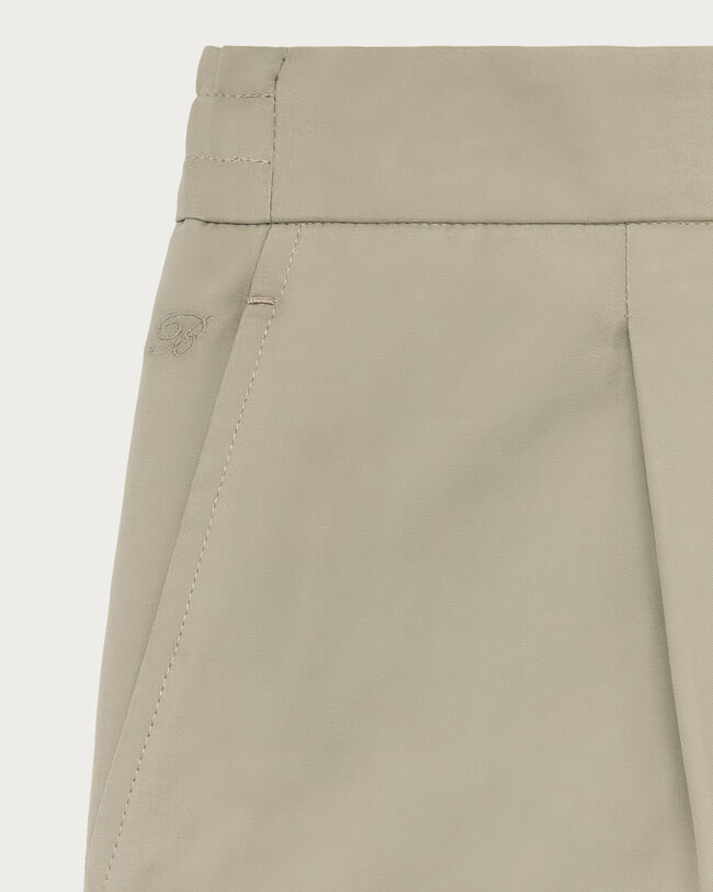 Pantalon D&eacute;contract&eacute; avec D&eacute;tail en Cuir, Salvia, hi-res