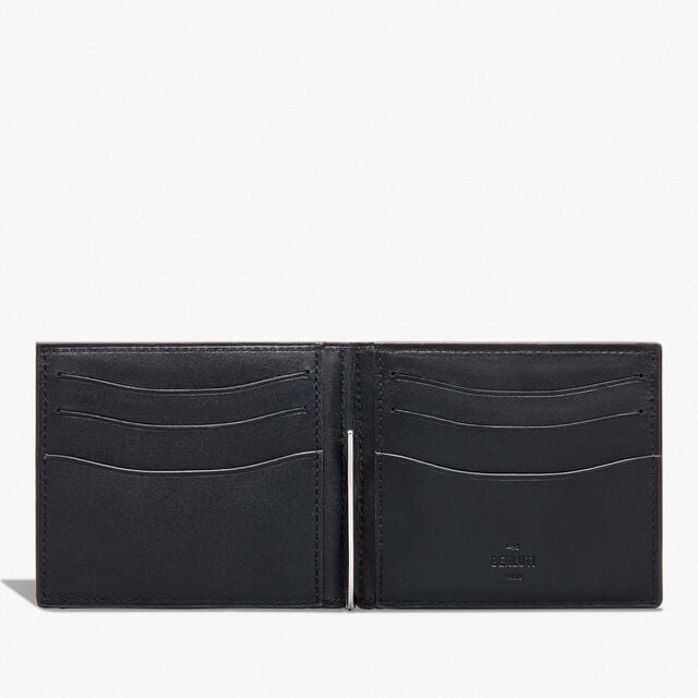 Figure Coin Scritto Leather Wallet, CACAO INTENSO, hi-res 3