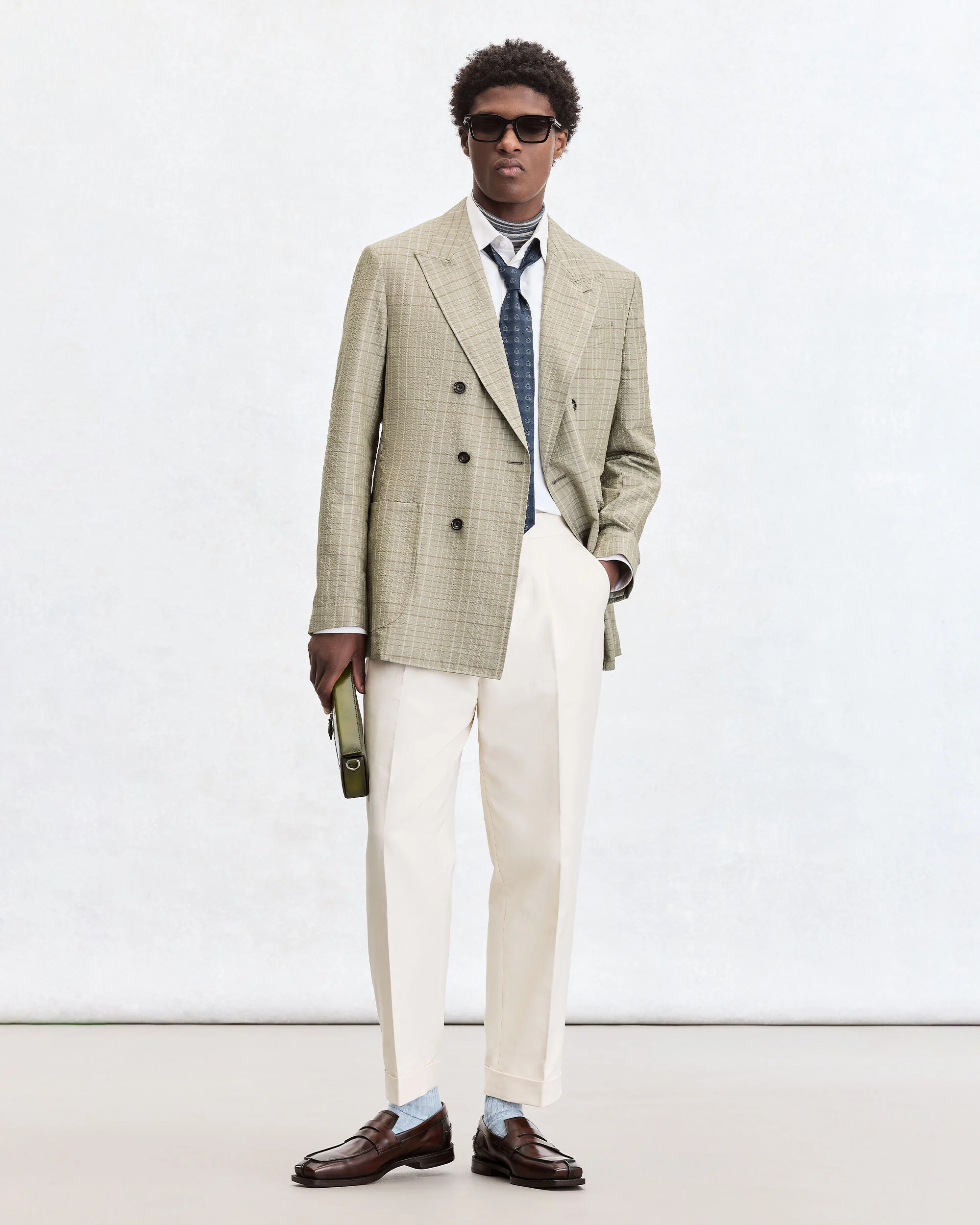 Andy Shirt with Alessandro Embroidery, Blanc Optique, hi-res