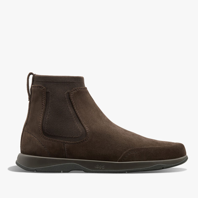 Echappée Suede Boot, DARK BROWN, hi-res 1