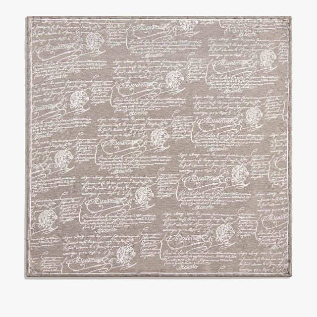 オールオーバー スクリット ハンカチーフ リネンエフェクト, WARM BEIGE, hi-res 1