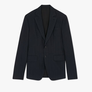 Cotton & Silk Light Construction Jacket, COLD NIGHT BLUE, hi-res