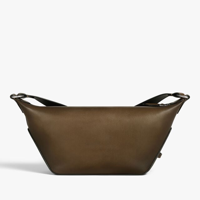 Toujours Soft Zipped Hobo XS In Leather, DARK KAKI, hi-res 3