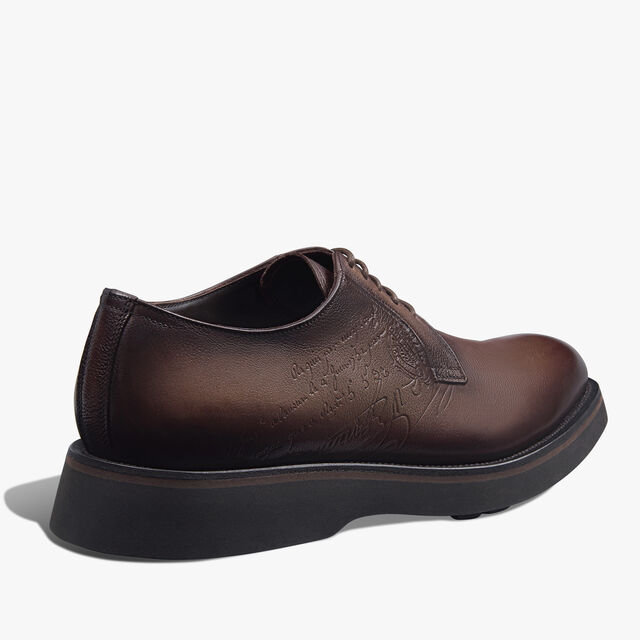 Alessio Scritto Venezia Calf Leather Derby, SOFT BROWN, hi-res 4