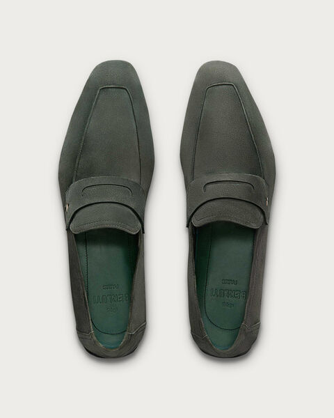 ロレンツォ ドライブ ヌバックレザー ローファー, Foresta, hi-res