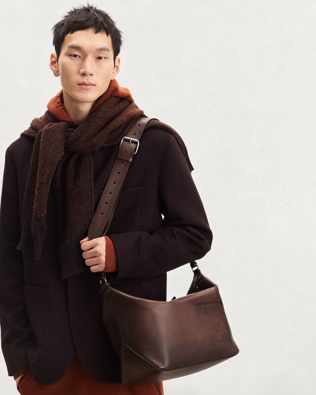 Sac Bandoulière Toujours Soft Zipped Hobo, Soft Brown, hi-res