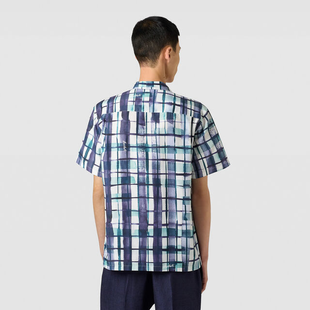 Watercolor Checks Short Sleeved Shirt