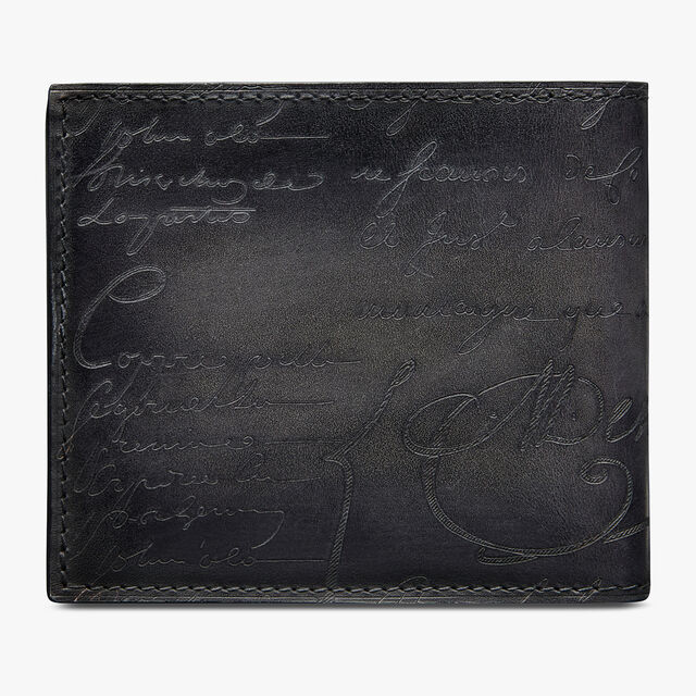 Portefeuille Makore En Cuir Scritto, NERO GRIGIO, hi-res 2