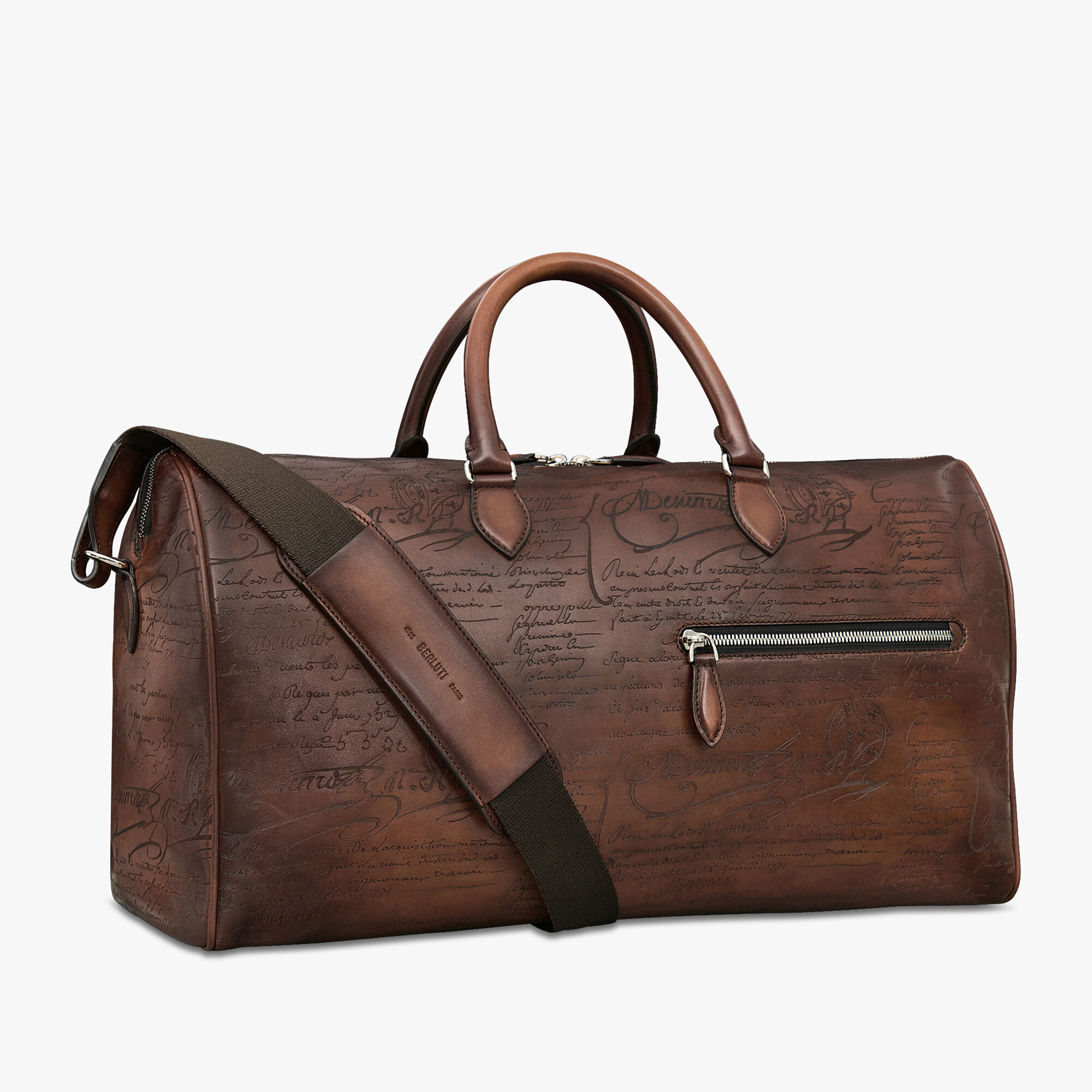 Jour Off Medium Scritto Leather Travel Bag