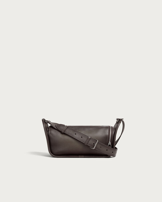 P&eacute;riple Side Zip Messenger, Grey, hi-res