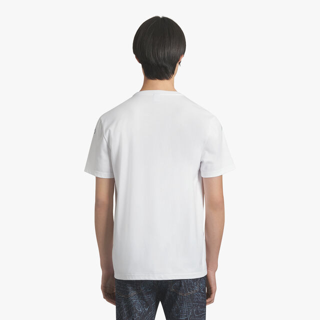Scritto图纹刺绣t恤衫, BLANC OPTIQUE, hi-res 3