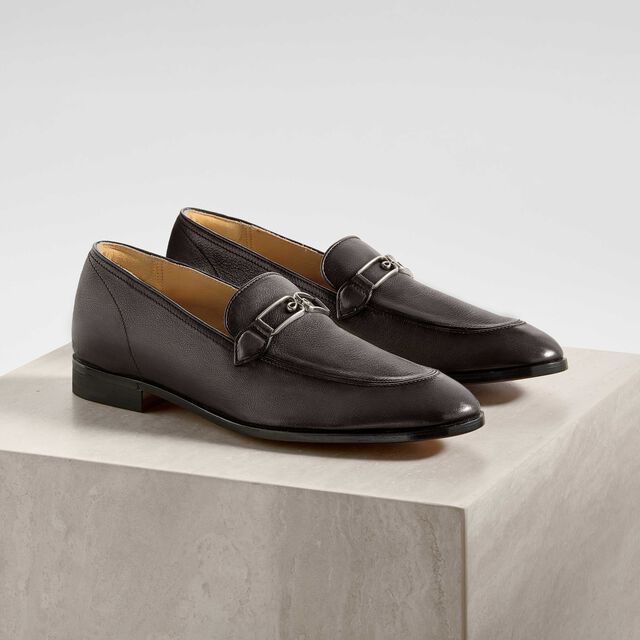 B Volute Calf Leather Loafer, NERO, hi-res 8