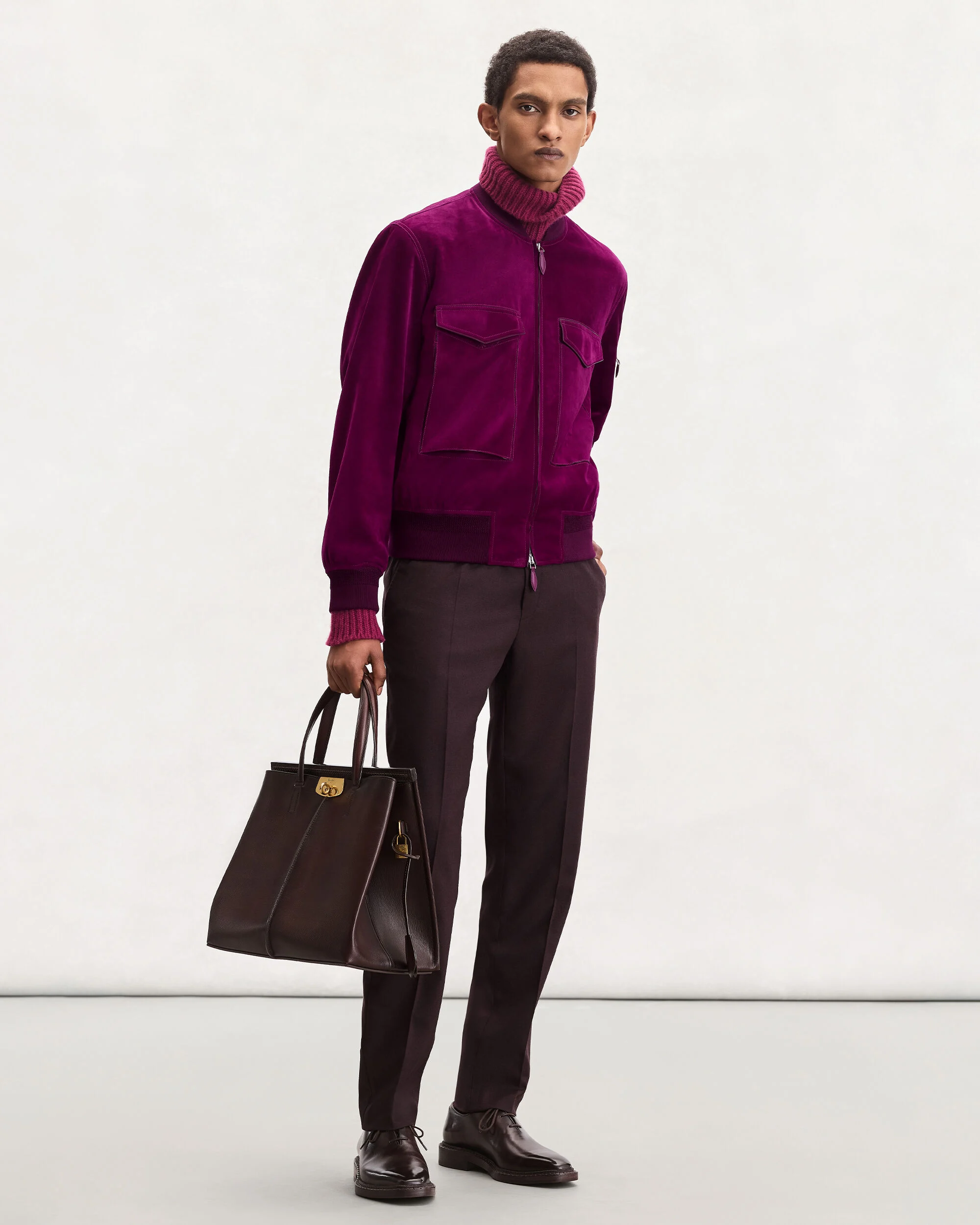 Bomber Jacket, Purple Fushia, hi-res