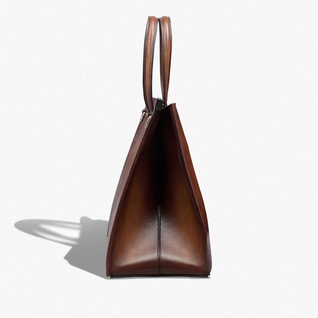 Luti 38 Leather Tote Bag, CACAO INTENSO, hi-res 4
