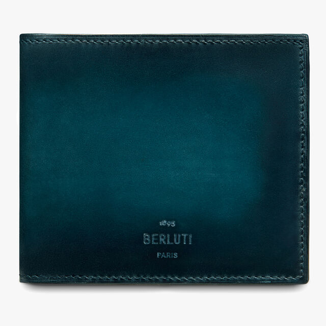 Makore Leather Wallet, STEEL BLUE, hi-res 1