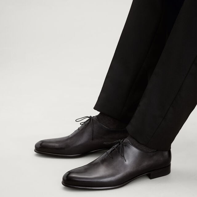Alessandro Galet Leather Oxford, NERO GRIGIO, hi-res 2