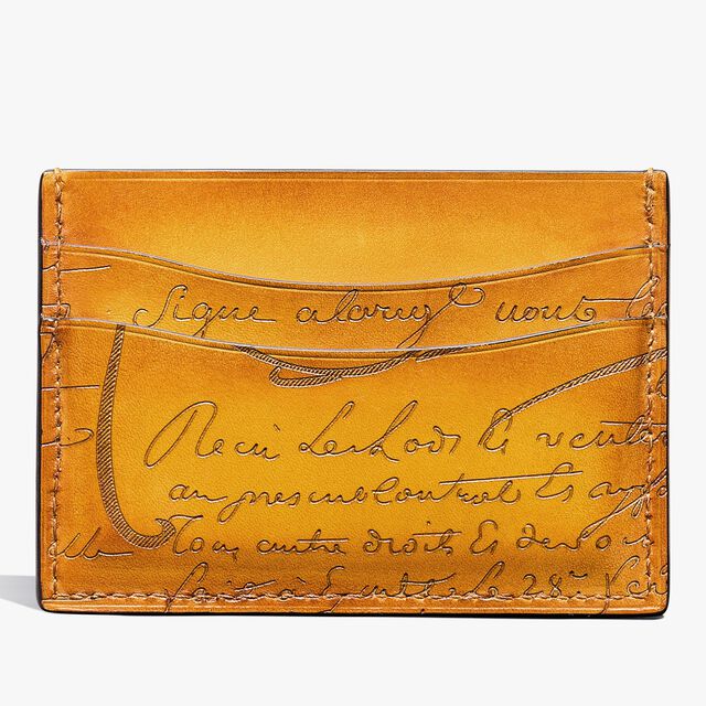 Porte-Cartes Bambou Neo En Cuir Scritto, MIMOSA, hi-res 2