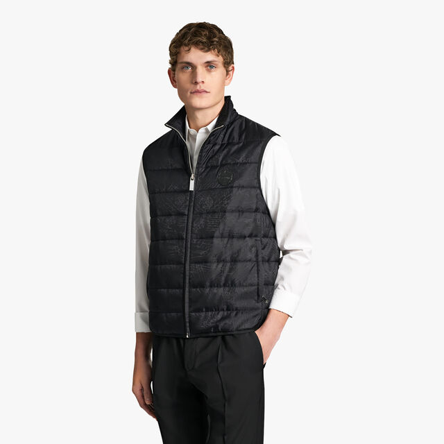 Veste Matelassée Sans Manche En Nylon Scritto, NOIR, hi-res 2
