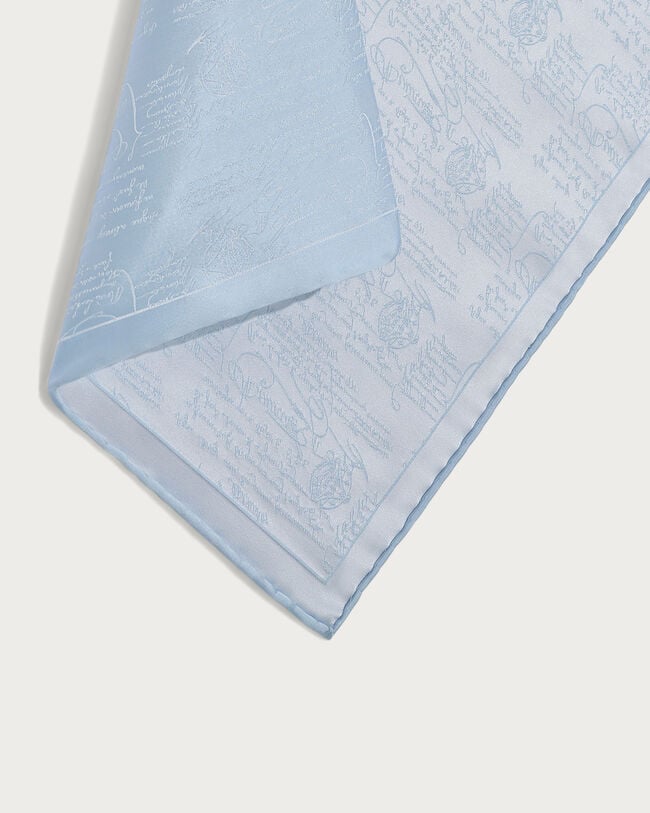 スクリットパターン ハンカチーフ, Sky Blue, hi-res