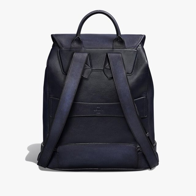 Escape Scritto Leather Backpack, INDIGO DENIM, hi-res 3