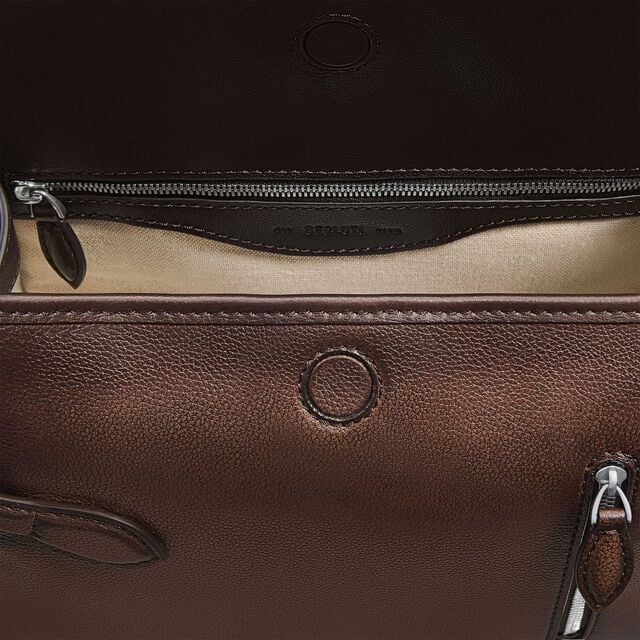 Morning On Strap Leather Messenger, SOFT BROWN, hi-res 7