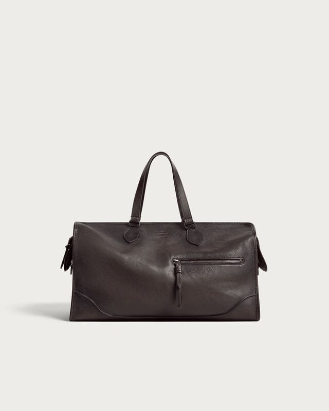 Overnight Travel Bag, Dark Brown, hi-res
