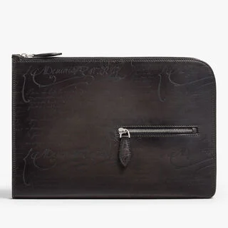 Nino Tgm Scritto Leather Clutch Nino Tgm Scritto Leather Clutch